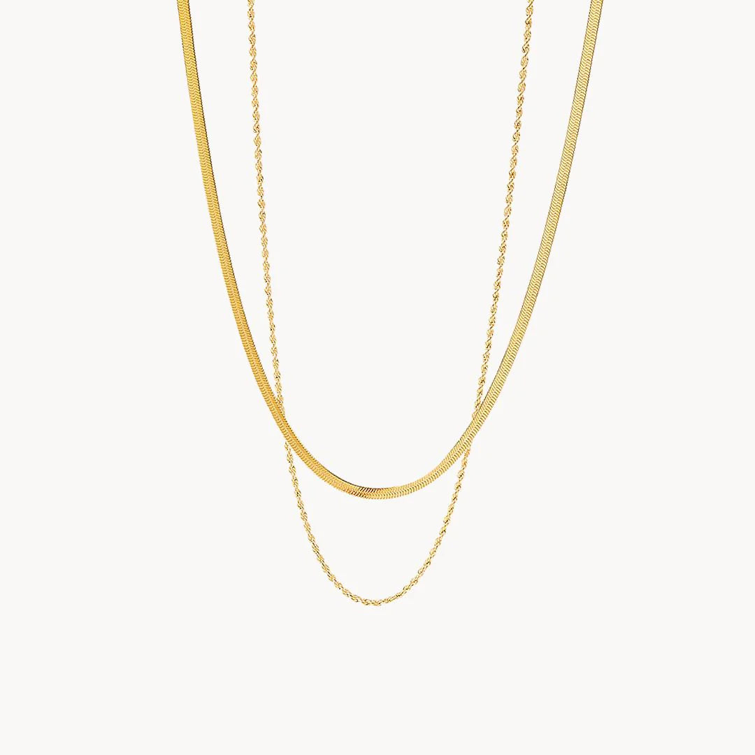 Collana Stratificata Serpente Oro 18K